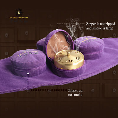 Πιστοποίηση CE TUV ISO GMP Κίτρινο καφέ Moxa Moxibustion για αποτελεσματική θεραπεία