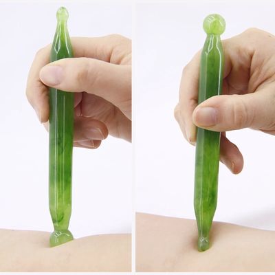 Επαγγελματικά εργαλεία Green Jade Guasha για ευέλικτο μασάζ σώματος