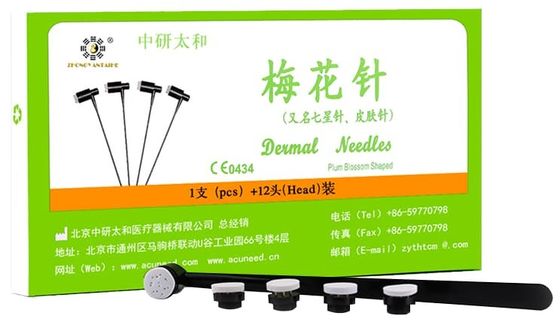 PVC Handle Plum Blossom Needles 12 Needles Box Acupuncture Needles Κατάλληλο για επαγγελματίες στον βελονισμό και την ευεξία