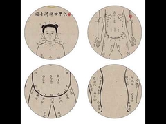 rice paper pure handmade 60x125cm acupuncture point wall chart